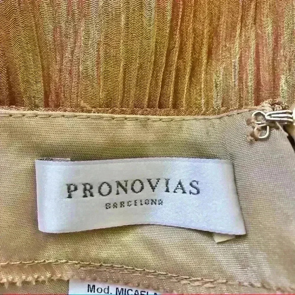 Pronovias Barcelona Black & Rose Gold Beaded Vintage Two Piece Shirt & Skirt Set - Picture 13 of 15